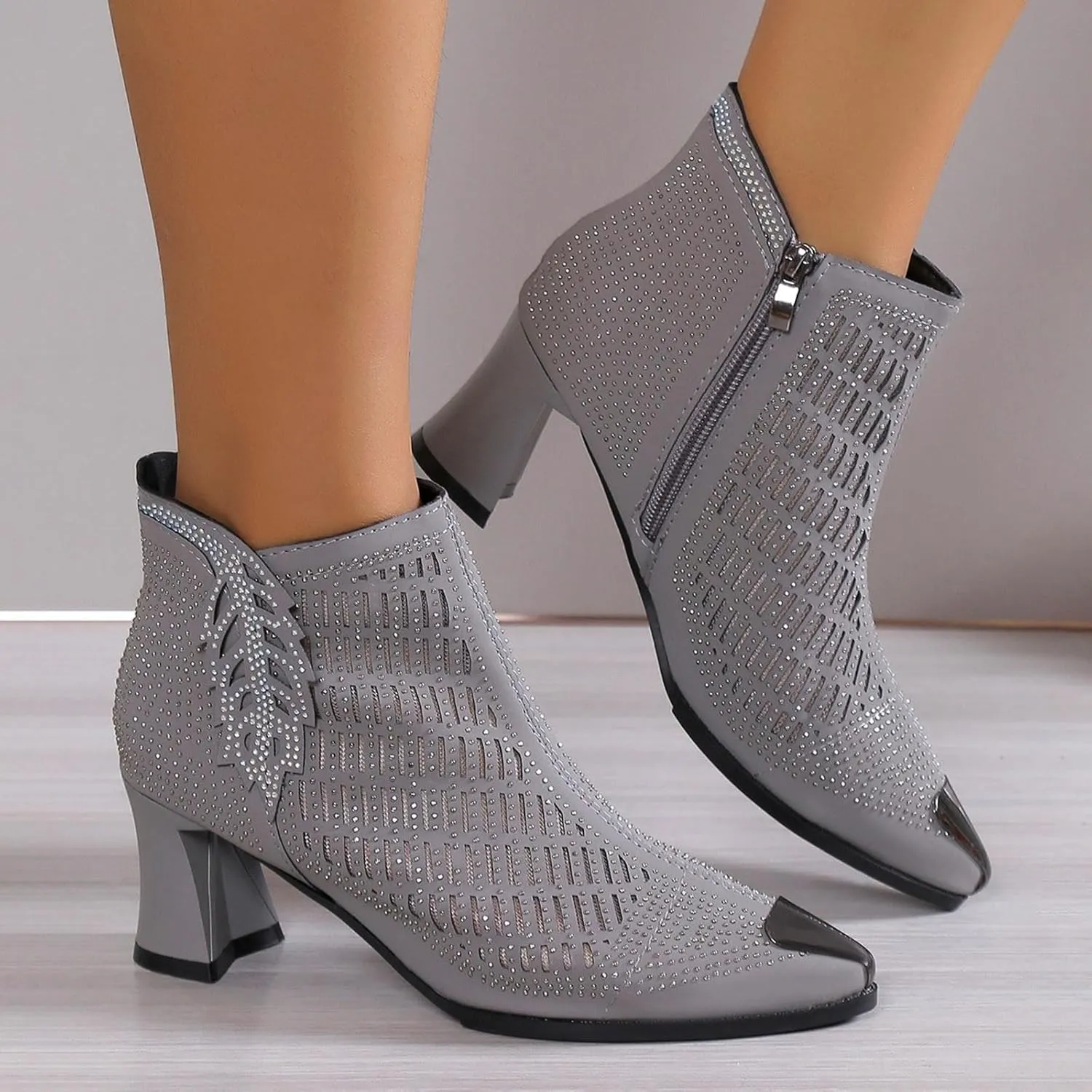 Ankle Boots For Women Low Heel Womens Booties Fall 2023 Chelsea Boots Women Low Heel Point Toe Shoes Ankle Wide Calf Combat