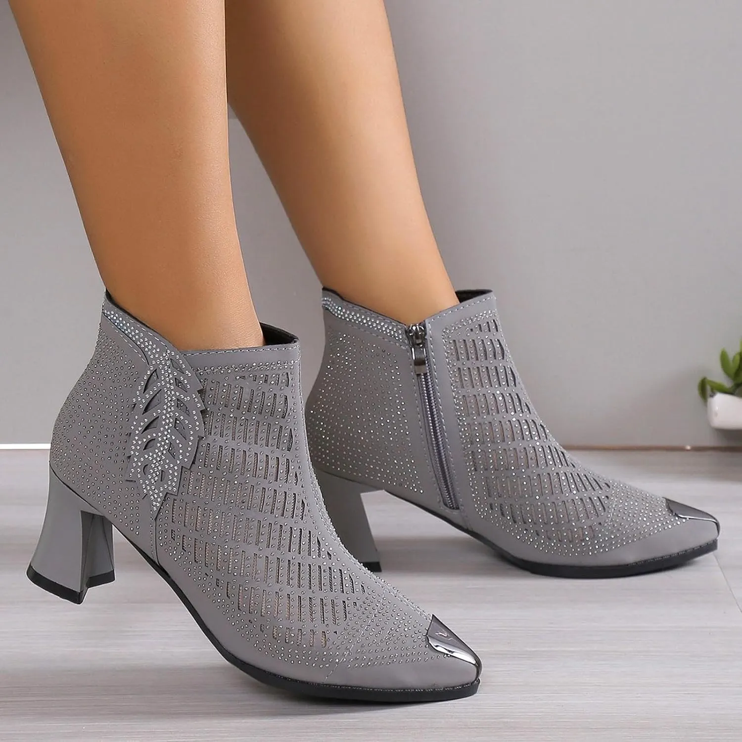 Ankle Boots For Women Low Heel Womens Booties Fall 2023 Chelsea Boots Women Low Heel Point Toe Shoes Ankle Wide Calf Combat