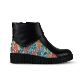 Block Boots colorful leaf