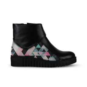 Block Boots Colorful Patterns