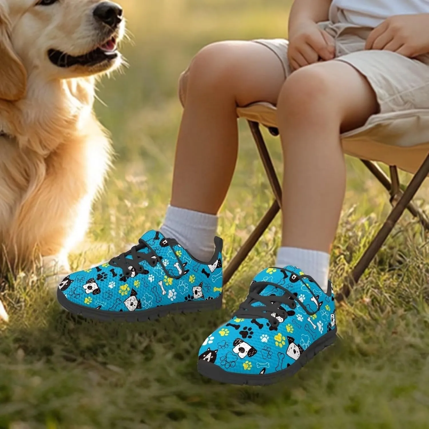 Boys Sneakers for Running Fitness Kickball Camping Lightweight Breathable Comfortable