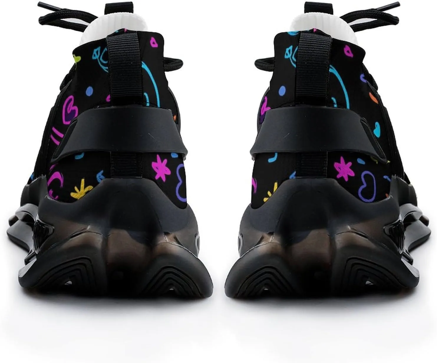 Cute Y2K Graffiti Mens Running Shoes Breathable Sneakers Non-Slip Sports Walking Shoe