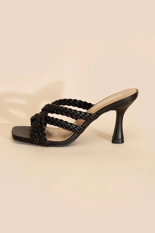 Double Twist Braided Criss Cross Sandals