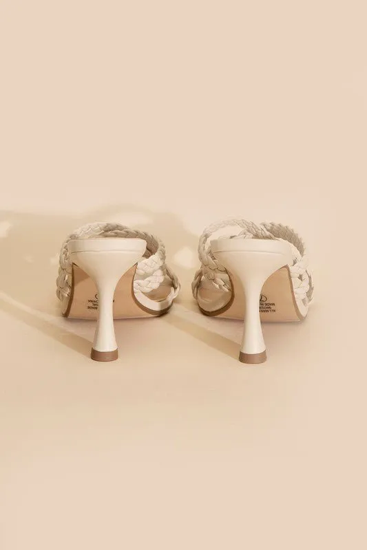 Double Twist Braided Criss Cross Sandals