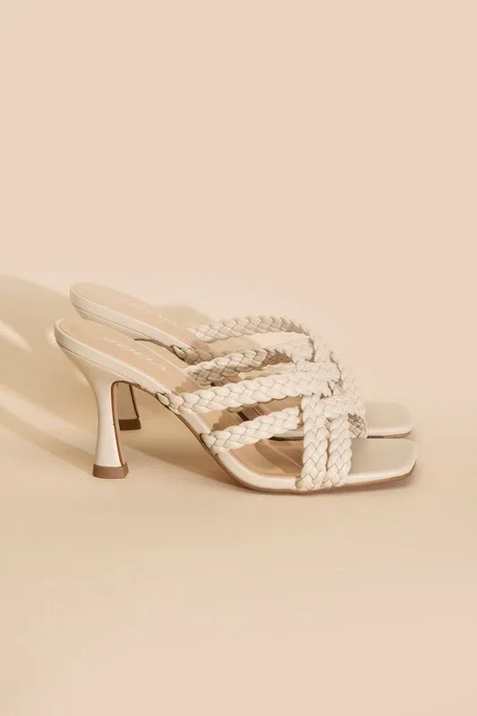 Double Twist Braided Criss Cross Sandals