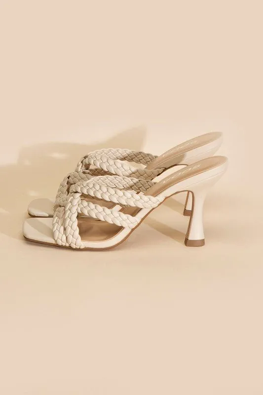 Double Twist Braided Criss Cross Sandals