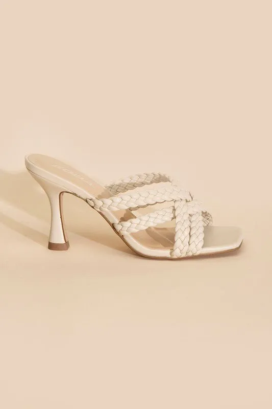 Double Twist Braided Criss Cross Sandals