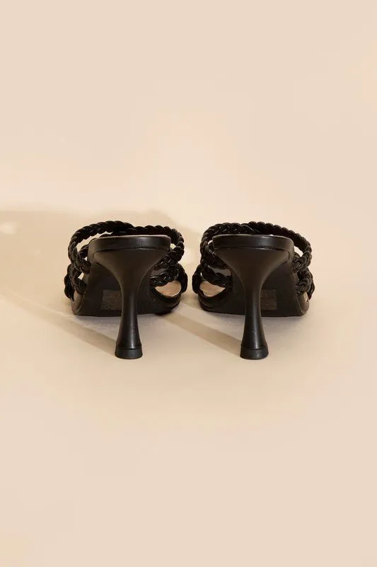 Double Twist Braided Criss Cross Sandals