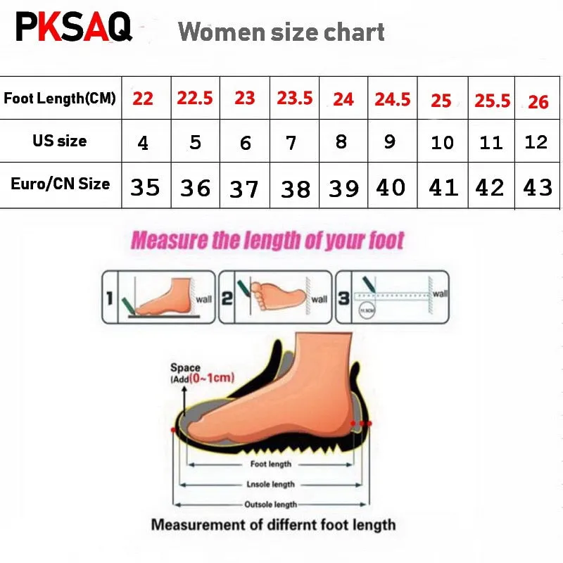 Fashion Breathable PU Leather Platform Sneakers