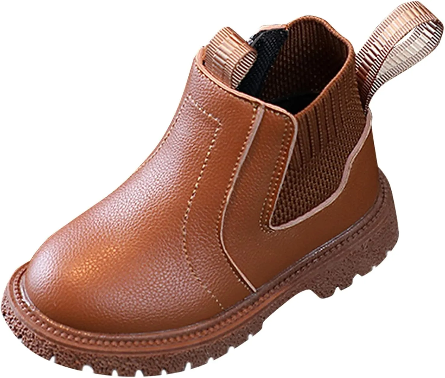 Girls Boys Children Ankle Boots Kids Low Heel Booties Fashion Side Zipper Knee Calf Boots for Toddler Girl