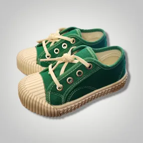 Green Canvas Shoes 1048