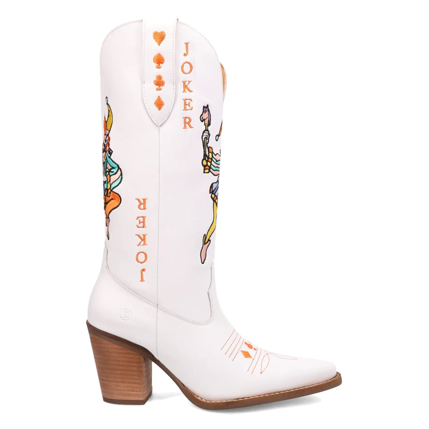 Joker White Leather Boots (DS)