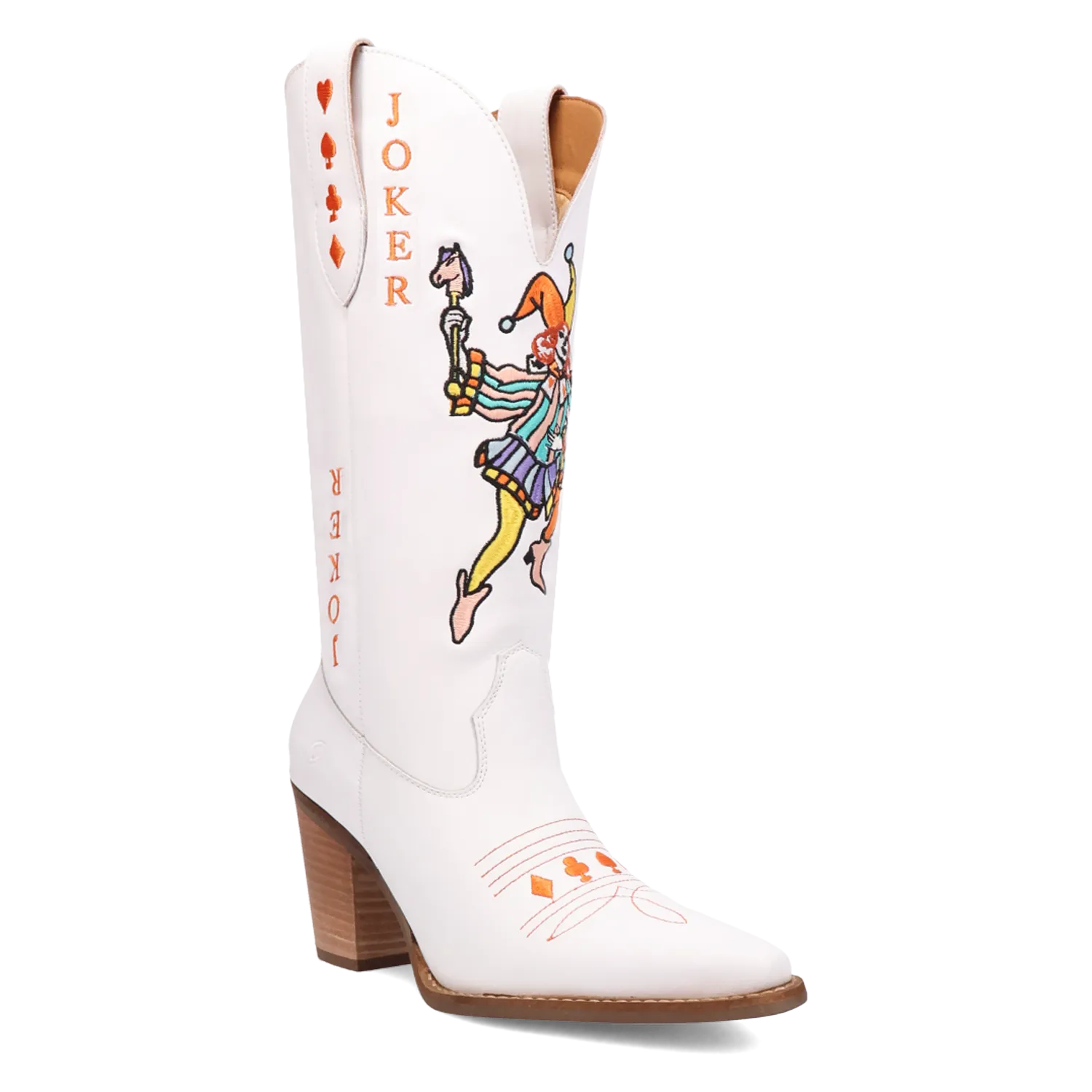 Joker White Leather Boots (DS)