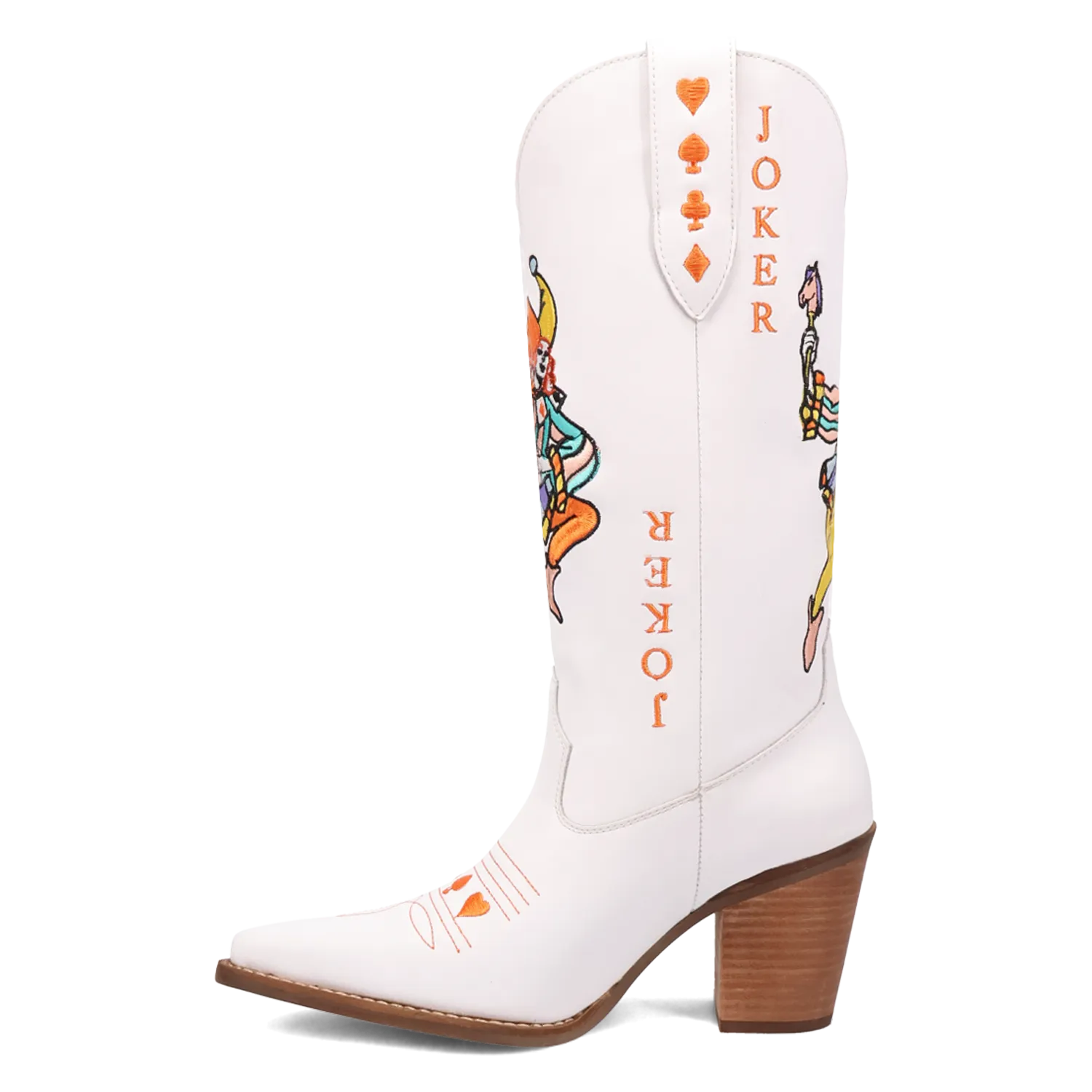 Joker White Leather Boots (DS)