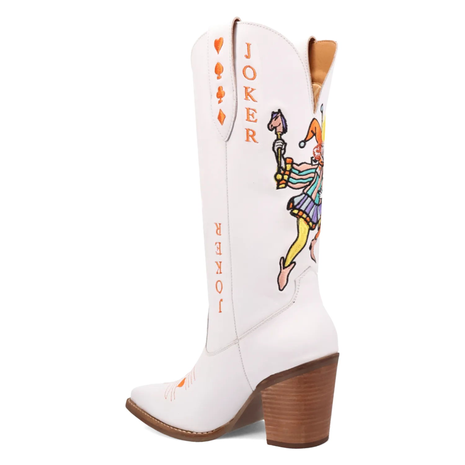 Joker White Leather Boots (DS)