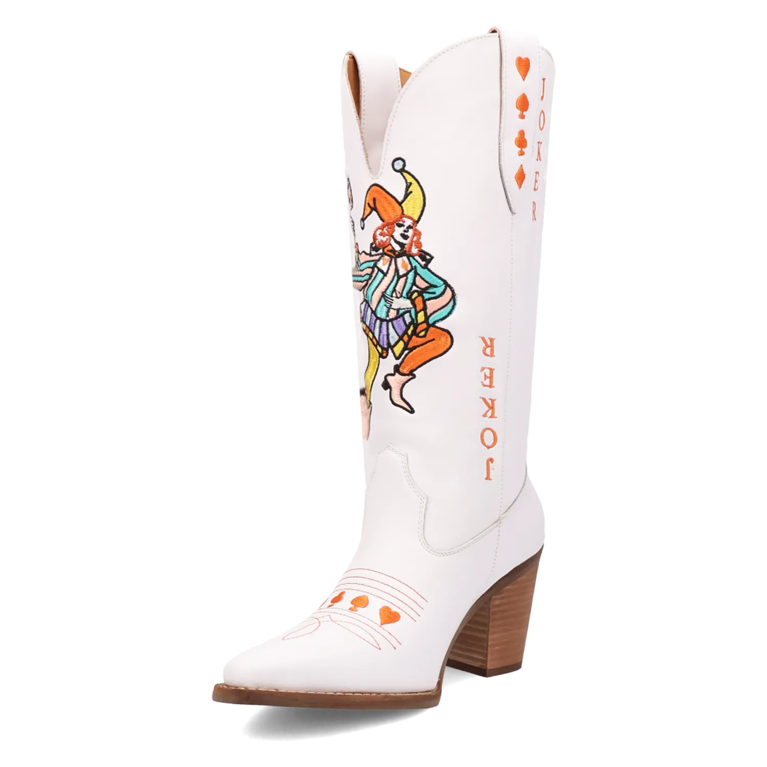 Joker White Leather Boots (DS)