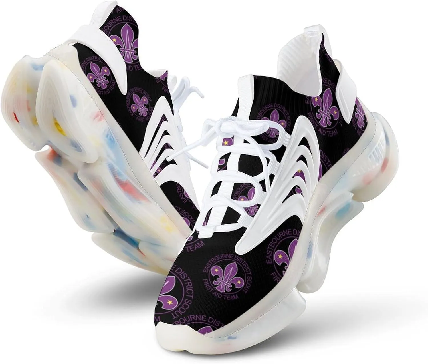 Mardi Gras Fleur De Li Men's Running Shoes Lightweight Walking Shoe Breathable Sneaker