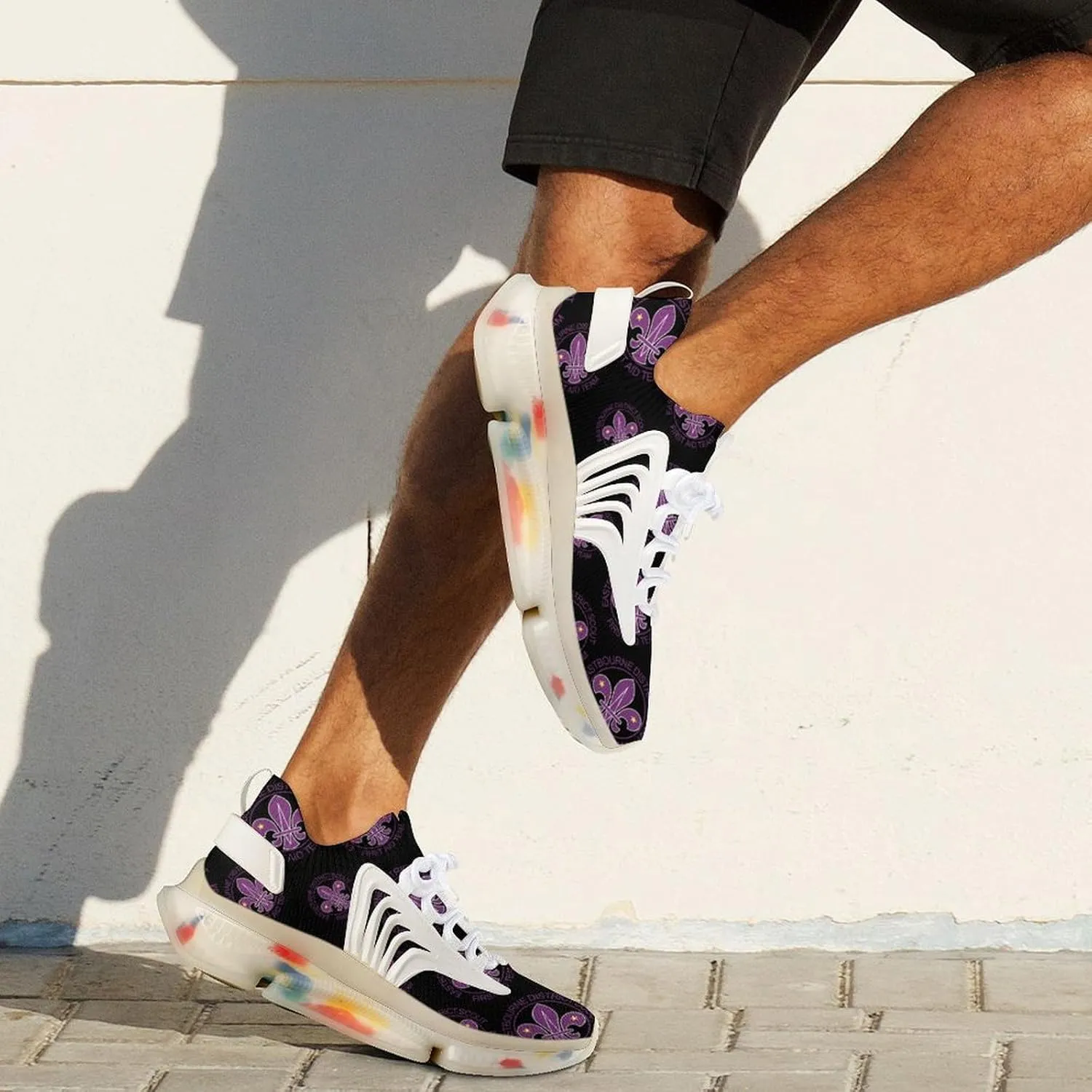 Mardi Gras Fleur De Li Men's Running Shoes Lightweight Walking Shoe Breathable Sneaker
