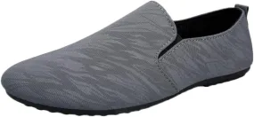 Men's Loafers Casual Shoes Comfort Lightweight Driving Shoes Travel Walking Shoes Slip on Fashion Office Shoes for Male Indoor Outdoor Grey