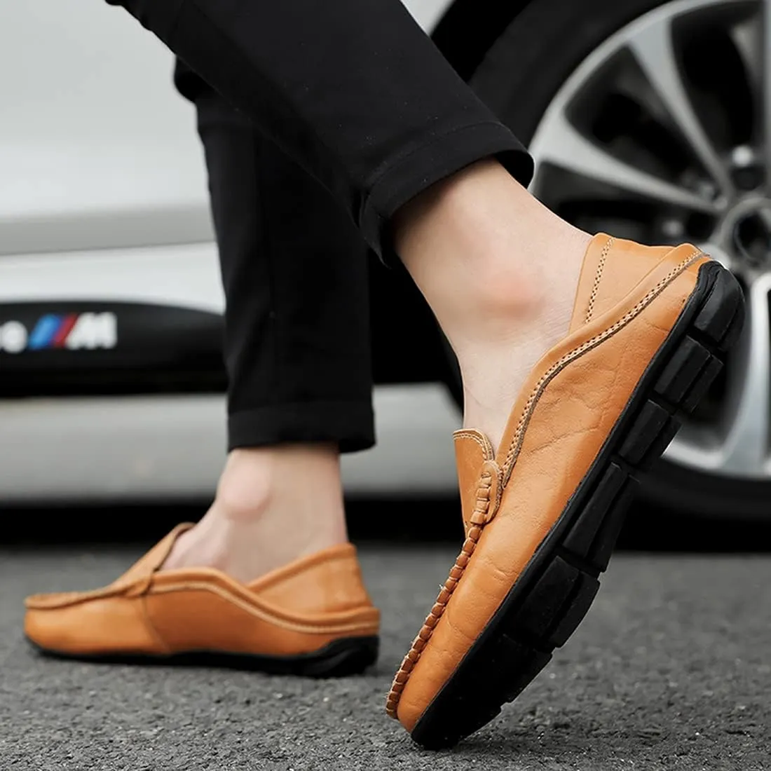 Minishion Men Loafers Shoes Breathable Summer Dress Shoes 20139#