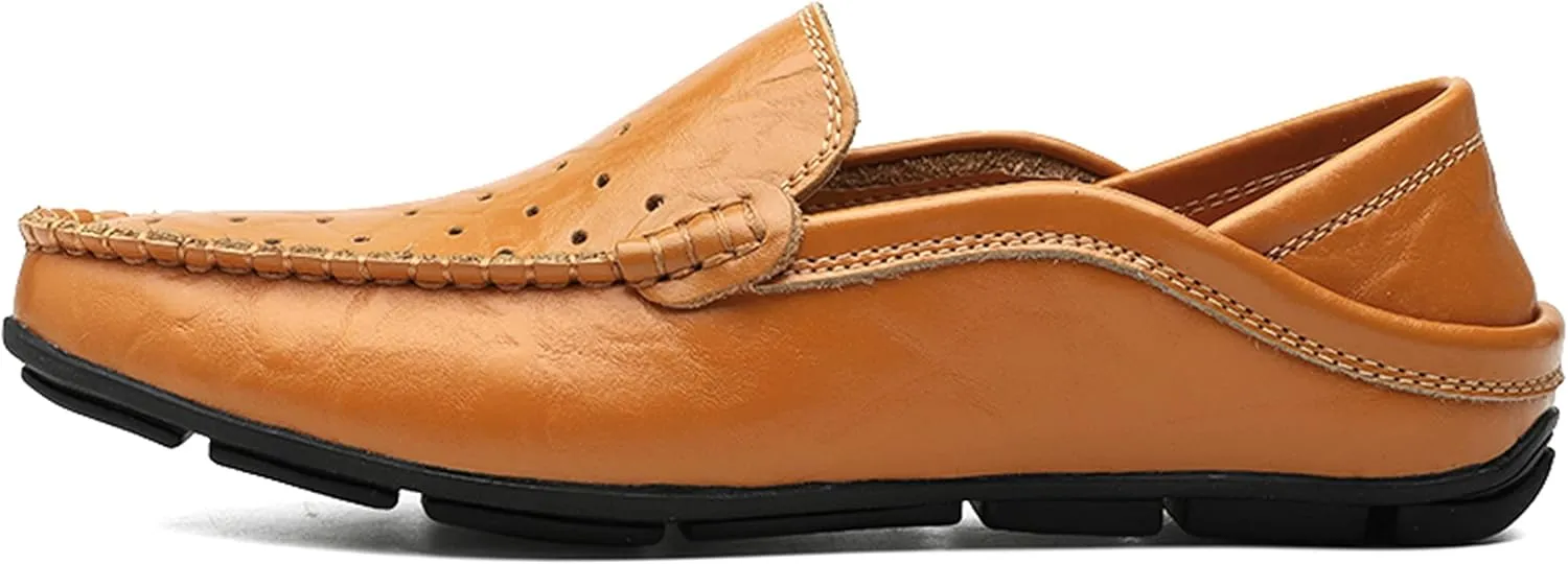Minishion Men Loafers Shoes Breathable Summer Dress Shoes 20139#