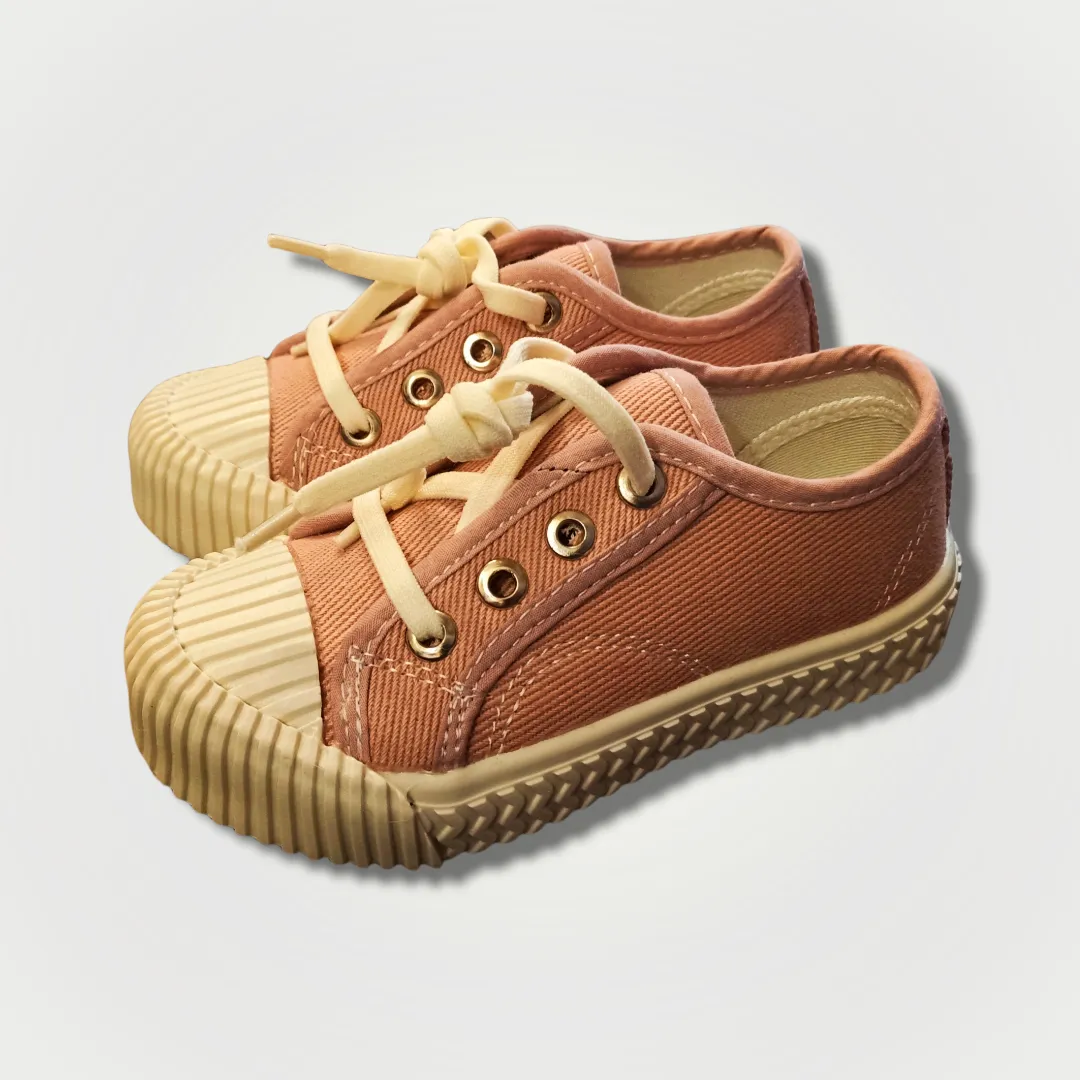 Pink Canvas Shoes 1047