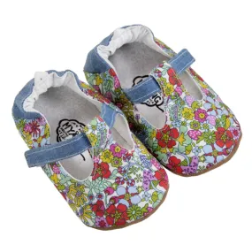 T-Bar / Girl - Bright Floral and Denim