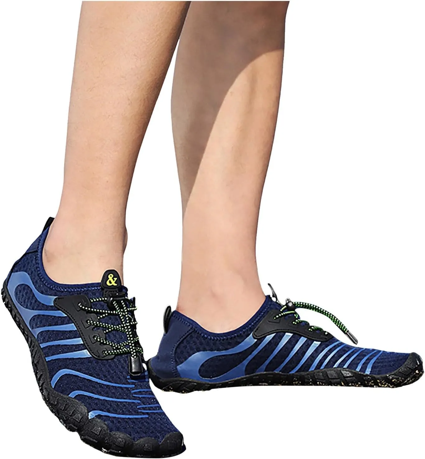 Water Shoes Men Women Swim Beach Shoes Non Slip Quick Dry Aqua Shoes with Comfort Cushion Sole Barefoot Hiking Boating Wading Surfing Shoe Summer Laceless Indoor Fitnes Shoe Women Men