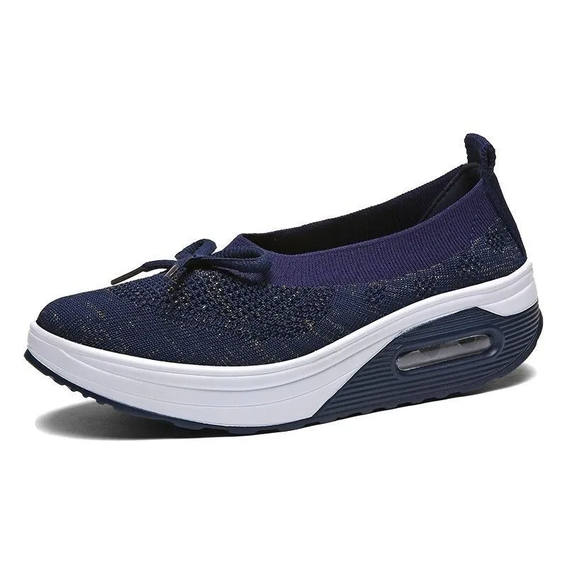 Women's Kiss My Toe Breathable Orthopedic Cushion Slip On Walking Shoes