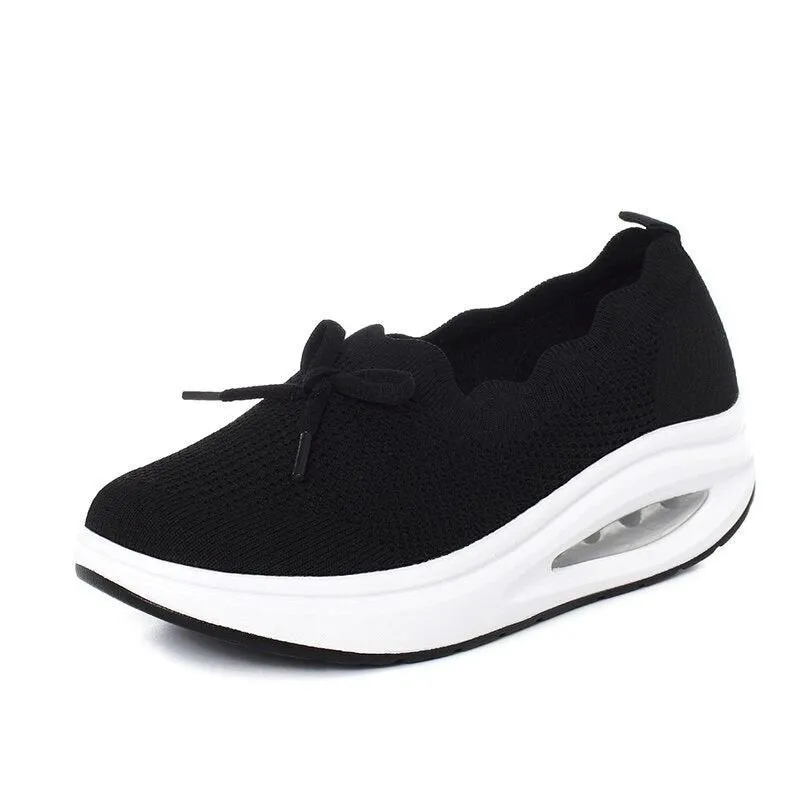 Women's Kiss My Toe Breathable Orthopedic Cushion Slip On Walking Shoes