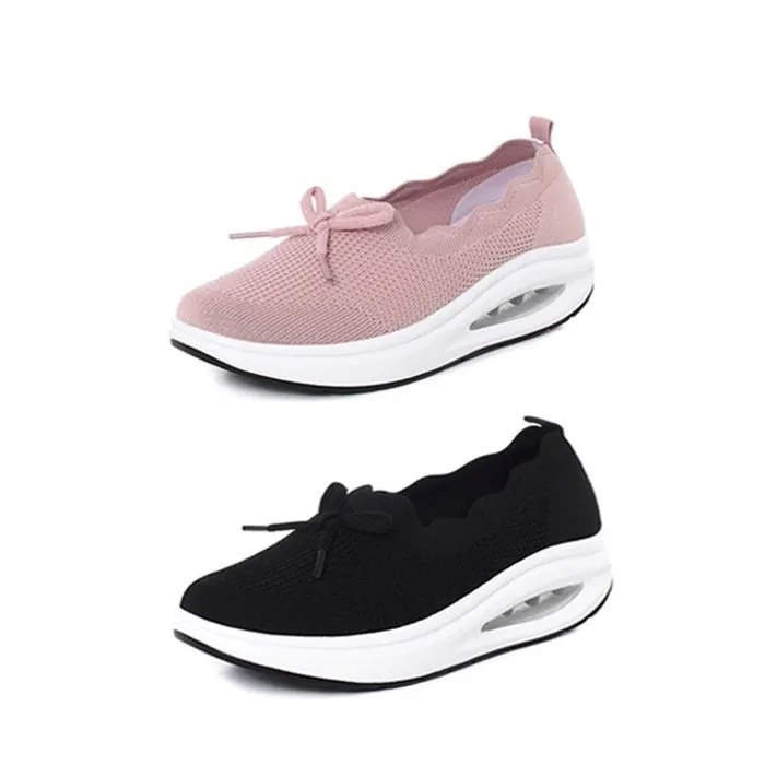 Women's Kiss My Toe Breathable Orthopedic Cushion Slip On Walking Shoes