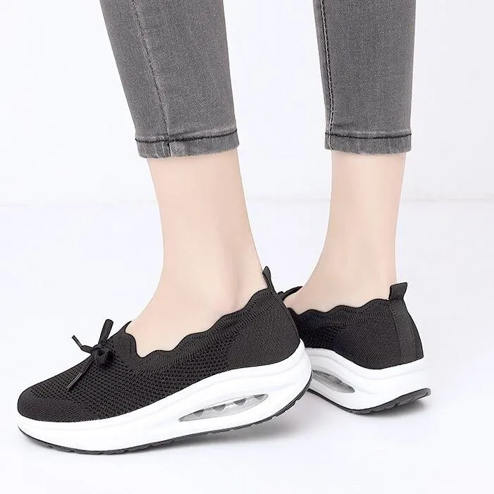 Women's Kiss My Toe Breathable Orthopedic Cushion Slip On Walking Shoes