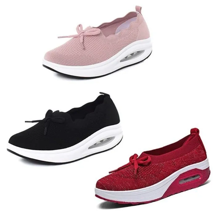 Women's Kiss My Toe Breathable Orthopedic Cushion Slip On Walking Shoes