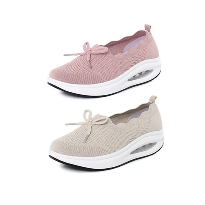 Women's Kiss My Toe Breathable Orthopedic Cushion Slip On Walking Shoes