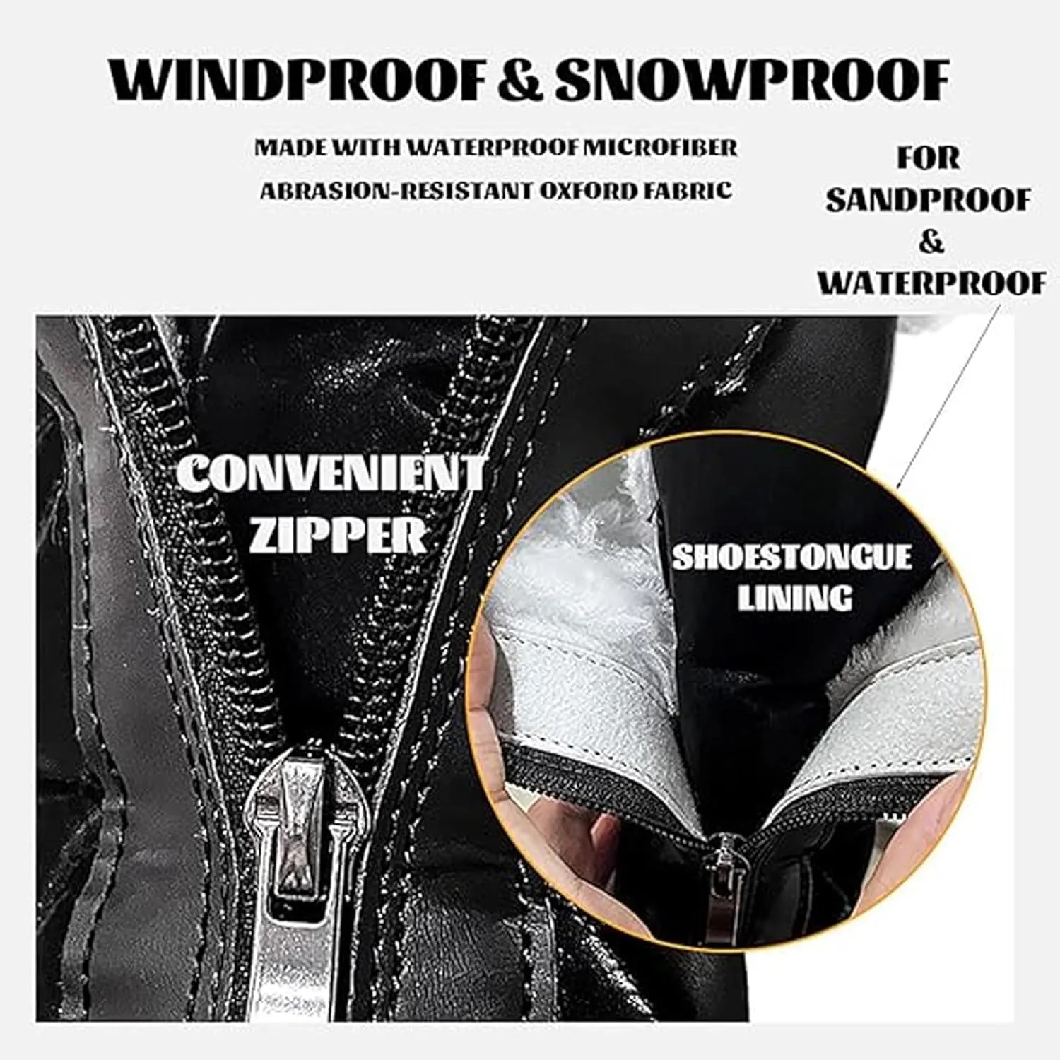 Womens Mid-Calf Snow Boots,Waterproof Warm Plush Lined Outdoor Snow Boots,Round Toe Mid Calf Outdoor Winter Snow Boot