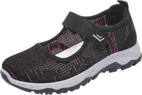Women's Walking Shoes,Orthotic Walking Sneakers Wide Width Non-Slip Adjustable Breathable Comfortable Lightweight Shoes