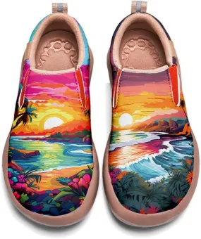 Women's Walking Travel Shoes Slip On Microfiber Casual Loafers Lightweight Comfort Fashion Sneaker